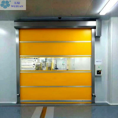                  Airtight High Speed PVC Roll up Doors for Industrial Plant Hygienic Areas             