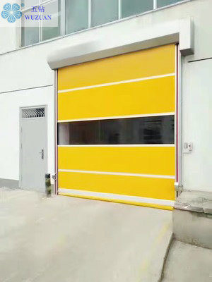                  Automatic Plastic Roll up Door with Radar Sensor PVC Fast Door High Speed PVC Door             